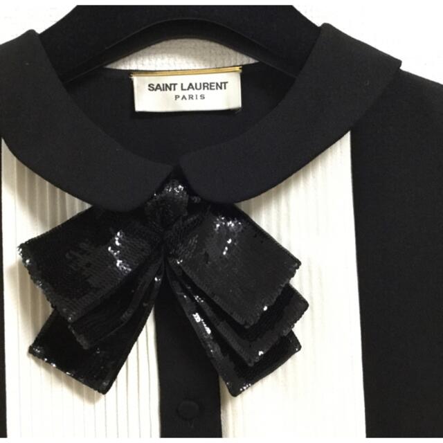 Saint Laurent(サンローラン)のSAINT LAURENT PARIS  サンローランパリ　ワンピース　ドレス レディースのワンピース(ミニワンピース)の商品写真