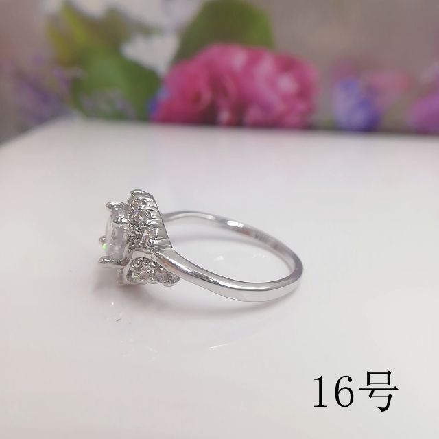 tt16075閉店セール16号リング本物そっくり高級模造ダイヤモンドリング レディースのアクセサリー(リング(指輪))の商品写真