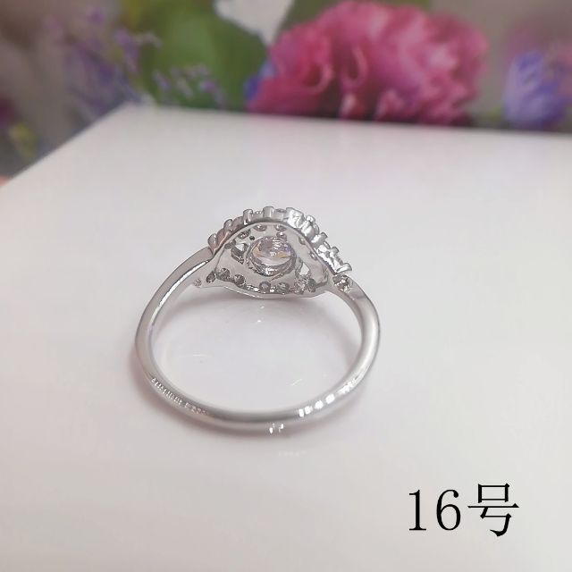 tt16075閉店セール16号リング本物そっくり高級模造ダイヤモンドリング レディースのアクセサリー(リング(指輪))の商品写真