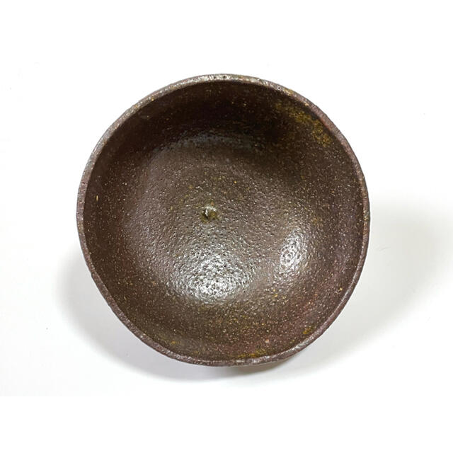 作家物 陶芸家 武末日臣 柿のへた 柿の蔕 茶碗 抹茶碗 共箱