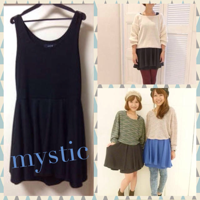 mystic(ミスティック)のmystic♥️ペプラムタンクワンピース レディースのワンピース(ひざ丈ワンピース)の商品写真