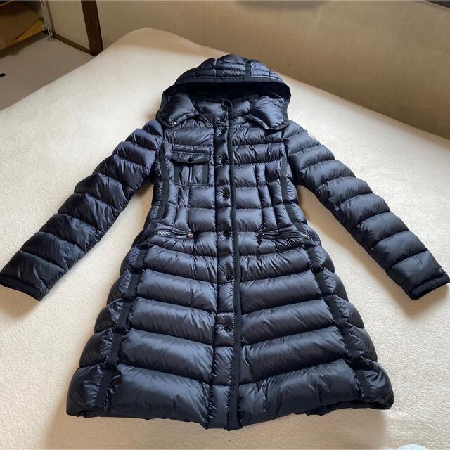 MONCLER(モンクレール)のダウンコート モンクレール　エルミンヌ　ブラック　0 レディースのジャケット/アウター(ダウンコート)の商品写真