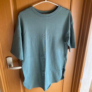 ジーユー(GU)のGU ジーユー　ビックシルエットTシャツ　Tシャツ　グリーン　(Tシャツ(半袖/袖なし))