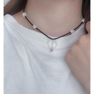 シマムラ(しまむら)のSALEno.103新作♡Heart beads choker 韓国風(ネックレス)