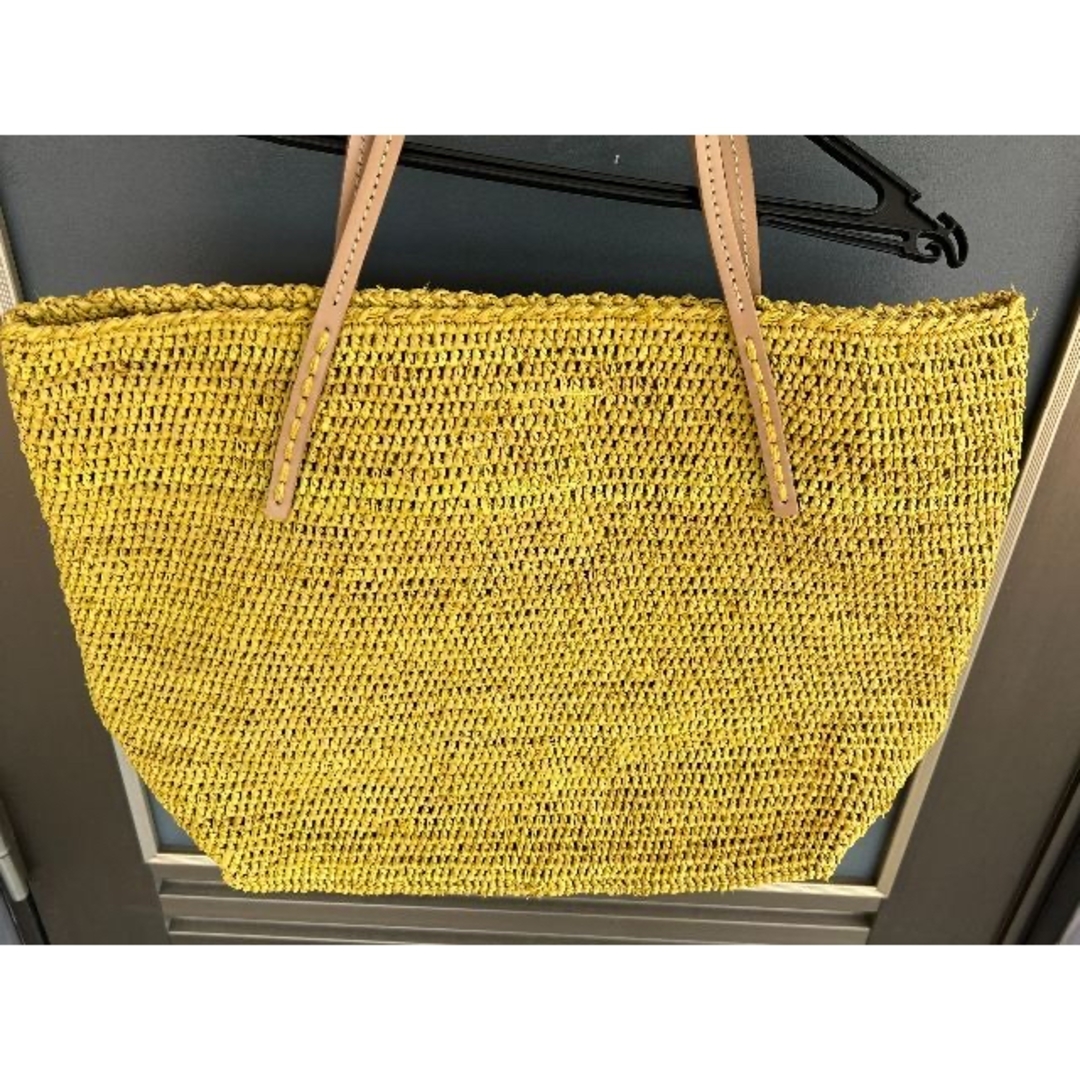 Sans Arcidet サンアルシデ Cuir&Raffia かごバッグ - かごバッグ