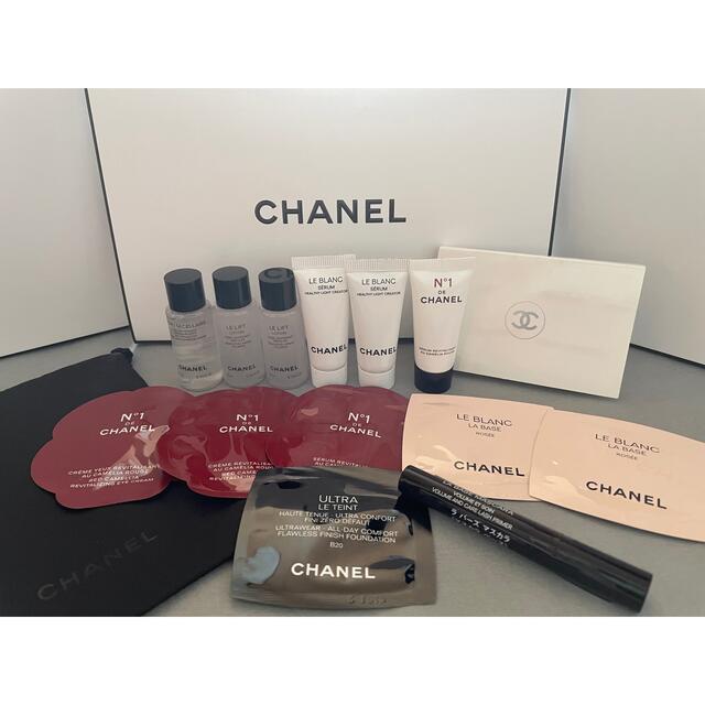 CHANEL(シャネル)のCHANELシャネル試供品&巾着袋15点セット⭐️新品未使用 コスメ/美容のスキンケア/基礎化粧品(その他)の商品写真