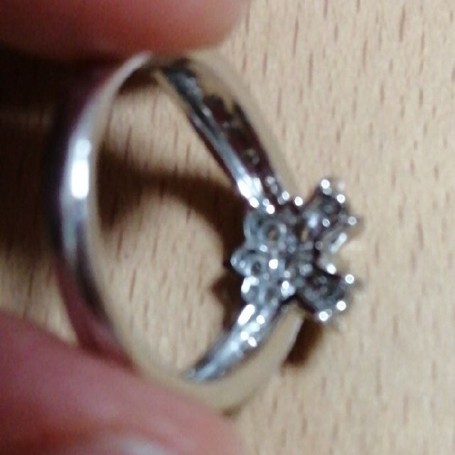 ギラロッシュ　指輪　リング　ダイヤモンド　ダイヤ　プラチナ　リボン　10サ 1