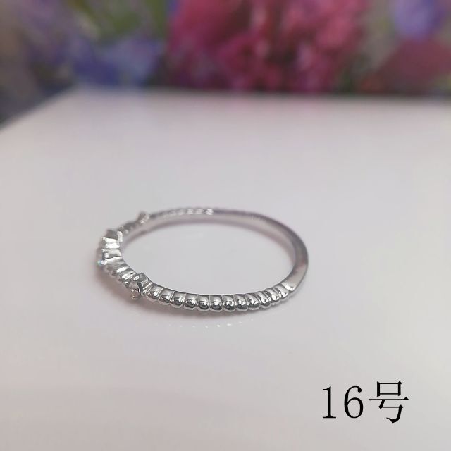 tt16083閉店セール16号リング細身ラインストーンリング レディースのアクセサリー(リング(指輪))の商品写真