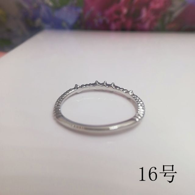 tt16083閉店セール16号リング細身ラインストーンリング レディースのアクセサリー(リング(指輪))の商品写真