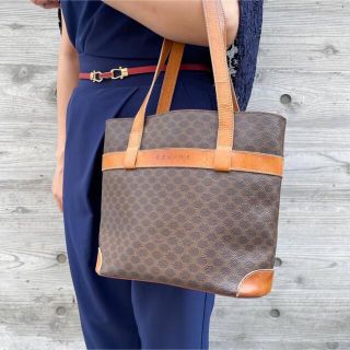 celine - 【高級品】セリーヌ トートバッグ マカダム柄 PVC×レザー
