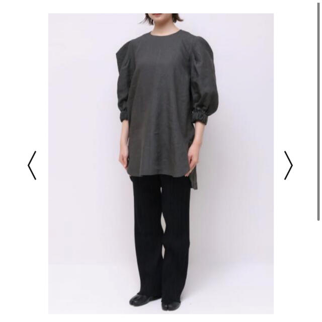 HYKE(ハイク)の[HYKE] ハイクLINEN BALLOON SLEEVE TOP 15164 レディースのトップス(シャツ/ブラウス(半袖/袖なし))の商品写真