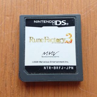 ニンテンドーDS(ニンテンドーDS)のDS ルーンファクトリー3 Rune Factory(携帯用ゲームソフト)