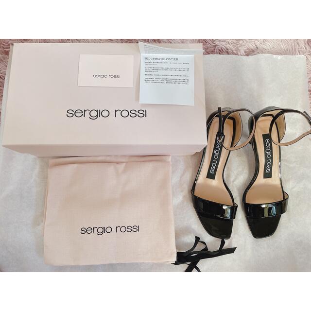 Sergio Rossi ♡美品♡ブラック 34 サンダル♡-