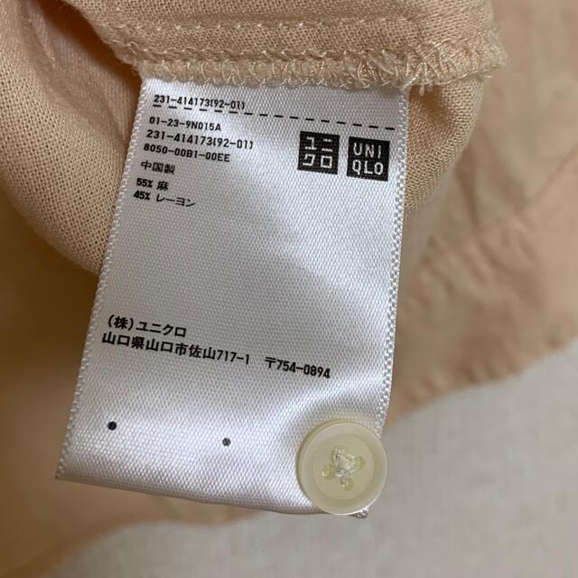 UNIQLO(ユニクロ)のユニクロ　リネンシャツ レディースのトップス(シャツ/ブラウス(長袖/七分))の商品写真