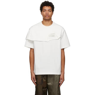 カラー(kolor)のFeng Chen wang フェンチェンワン　Tシャツ　レイヤード　ドッキング(Tシャツ/カットソー(半袖/袖なし))