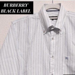 バーバリーブラックレーベル(BURBERRY BLACK LABEL)のBURBERRY バーバリーブラックレーベル 長袖シャツ ストライプ 40(シャツ)