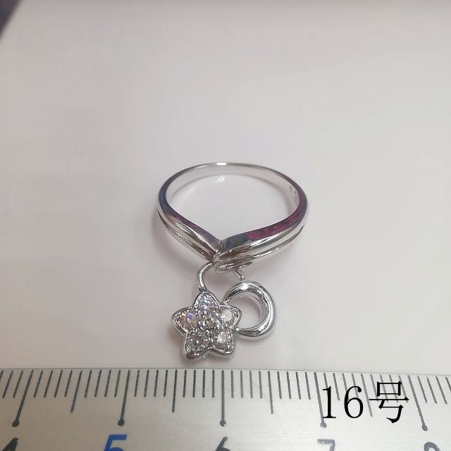 tt16097閉店セール16号リング模造ダイヤモンドリング レディースのアクセサリー(リング(指輪))の商品写真