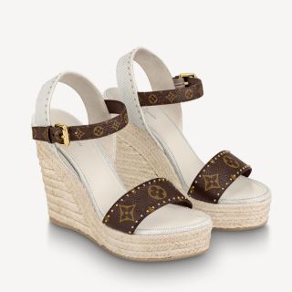LOUIS VUITTON - VUITTON ウェッジソールサンダルの通販 by