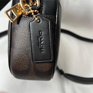 【新品】COACH ミニ ジェイミー カメラバッグ シグネチャー ブラウン