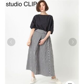 studio CLIP ギンガムチェックマキシスカート(ロングスカート)
