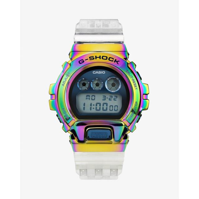 腕時計(デジタル)Kith G-SHOCK GM-6900レインボー　10周年限定モデル