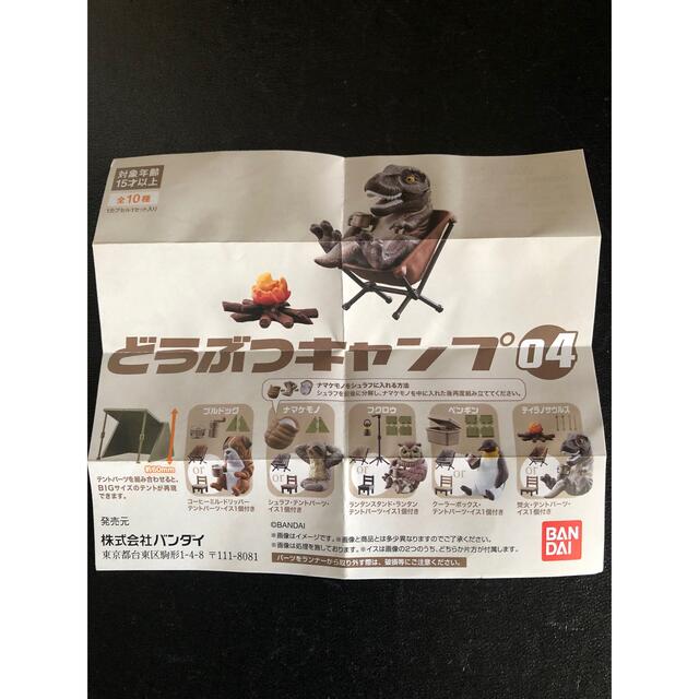 BANDAI(バンダイ)のどうぶつキャンプ04:ティラノサウルス エンタメ/ホビーのフィギュア(その他)の商品写真