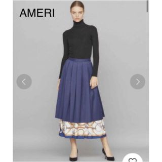 AMERI WENDY LAYERED SKIRT レイヤードスカート(ロングスカート)