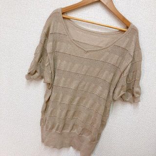 ヴィニー(Vigny)のVigny ラメ入りサマーニット 美品(カットソー(半袖/袖なし))