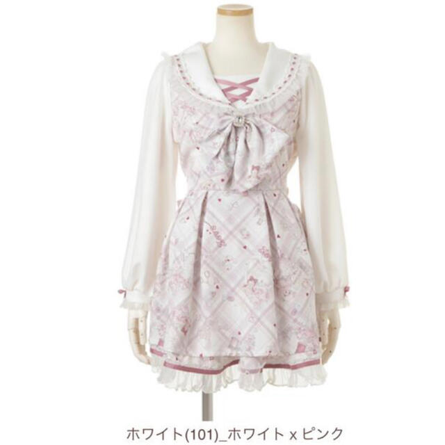 ディズニーLIZ LISA リズリサ Sewing Bear柄 セットアップ レッド