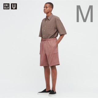 ユニクロ(UNIQLO)の[ユニクロU]クライミングショーツ　M　ピンク(ショートパンツ)