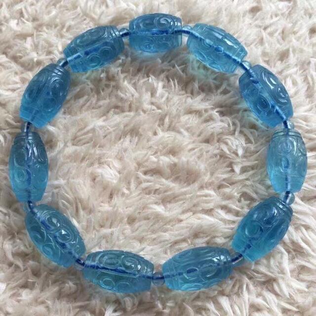 ⭐︎【天然】アクアマリン ブレスレット 31.8g | romasajtokozpont.hu
