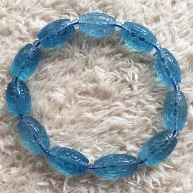 ⭐︎【天然】アクアマリン ブレスレット 31.8g | romasajtokozpont.hu