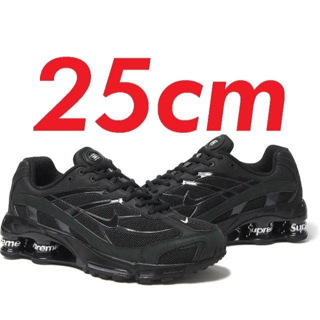 スニーカーSupreme®/Nike® SHOX RIDE 2 SP Black 25cm