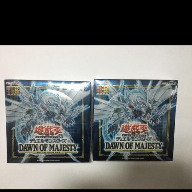 遊戯王OCG BOX ドーンオブマジェスティ 未開封シュリンク付き