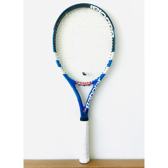 Babolat(バボラ)の【新品同様】バボラ『ピュアドライブ』テニスラケット／G2／ブルー＆ホワイト／希少 スポーツ/アウトドアのテニス(ラケット)の商品写真