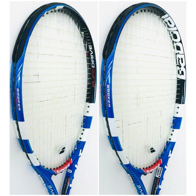 Babolat(バボラ)の【新品同様】バボラ『ピュアドライブ』テニスラケット／G2／ブルー＆ホワイト／希少 スポーツ/アウトドアのテニス(ラケット)の商品写真