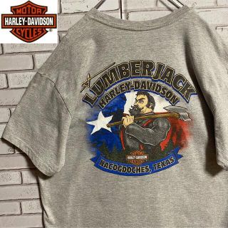 ハーレーダビッドソン(Harley Davidson)の90s 古着 ハーレーダビッドソン USA製 XL バックプリント ゆるだぼ(Tシャツ/カットソー(半袖/袖なし))