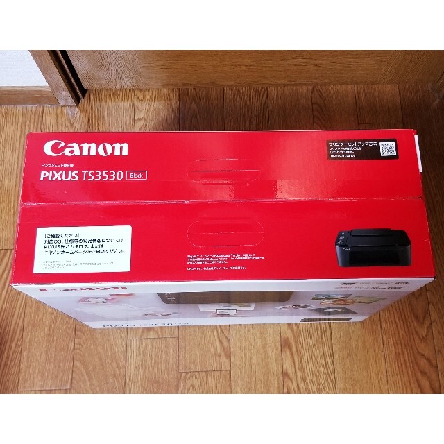 Canon(キヤノン)のCANON プリンター A4インクジェット複合機PIXUS TS3530ブラック スマホ/家電/カメラのPC/タブレット(PC周辺機器)の商品写真