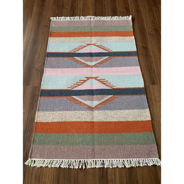 インドキリム ウール 手織り 152×97cm 1