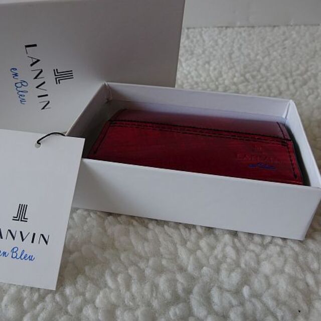 LANVIN en Bleu(ランバンオンブルー)の【新品/本物】LANVIN en Bleu（ランバンオンブルー）小銭入れ/赤 メンズのファッション小物(コインケース/小銭入れ)の商品写真