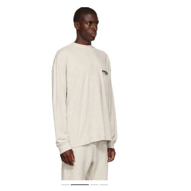 Essentials オフホワイトコットン　長袖Tシャツ | フリマアプリ ラクマ