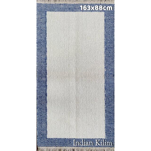 インドキリム ウール 手織り 163×88cm