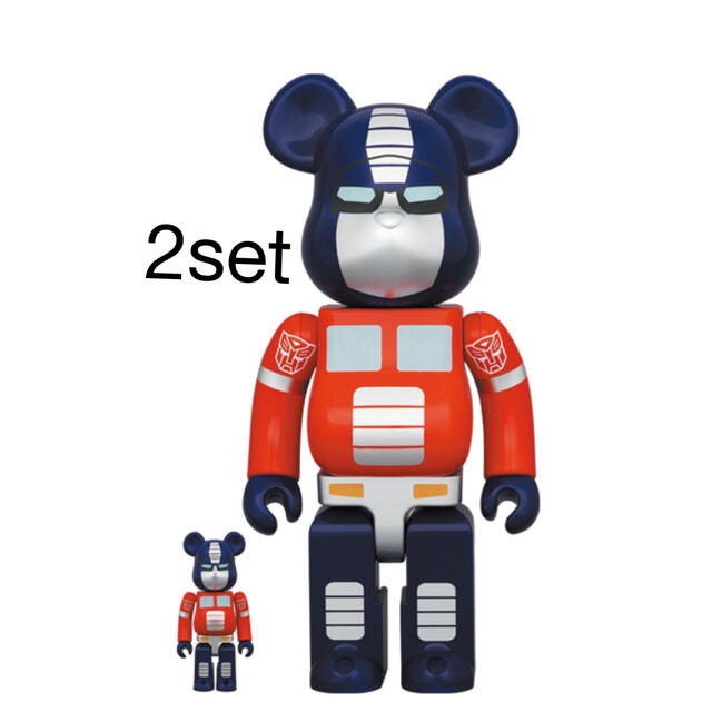 2個 BE@RBRICK OPTIMUS PRIME 100％ & 400％