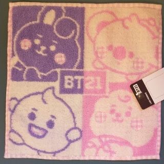 ボウダンショウネンダン(防弾少年団(BTS))のbt21 クリームピンク ミニタオル(アイドルグッズ)