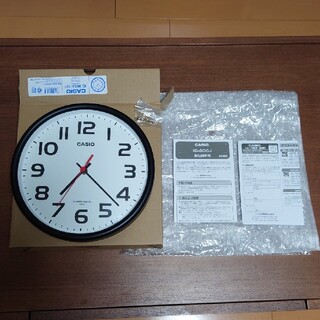 カシオ(CASIO)のCASIO 電波時計 置時計 掛け時計 IQ-800J 稼働品(置時計)