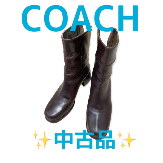 ⭐️COACH⭐️中古品 ショートブーツ ブラウンサイズ 23.0〜23.5cm レディースの靴/シューズ(ブーツ)の商品写真