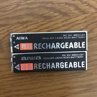 AIWA PB-S5 2本　ガム電池　カセットプレーヤー(その他)