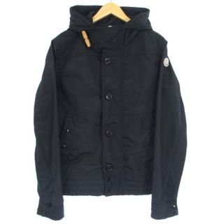 モンクレール(MONCLER)のモンクレール モンテマート ダウンジャケット ロゴ ワッペン トグル 黒 3 L(ダウンジャケット)