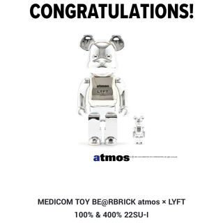 ベアブリック(BE@RBRICK)のBE@RBRICK atmos × LYFT 100% & 400%(その他)