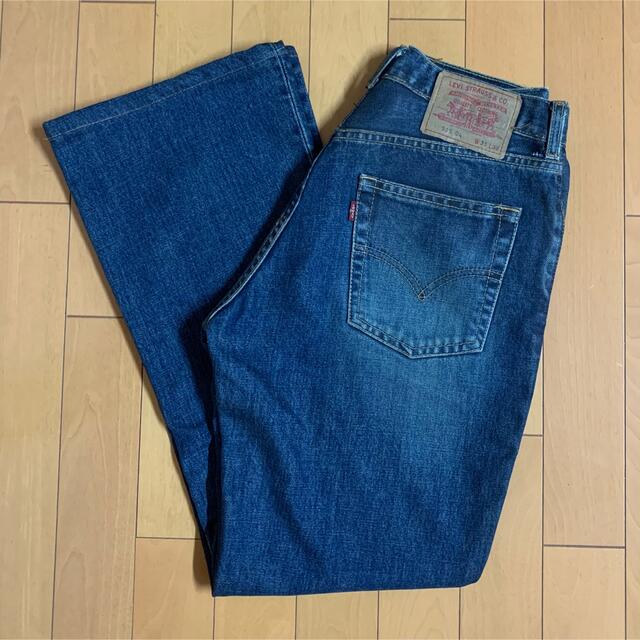 【Levi's】希少　525  フレアデニム　ベルボトム　ヒッピー　濃紺